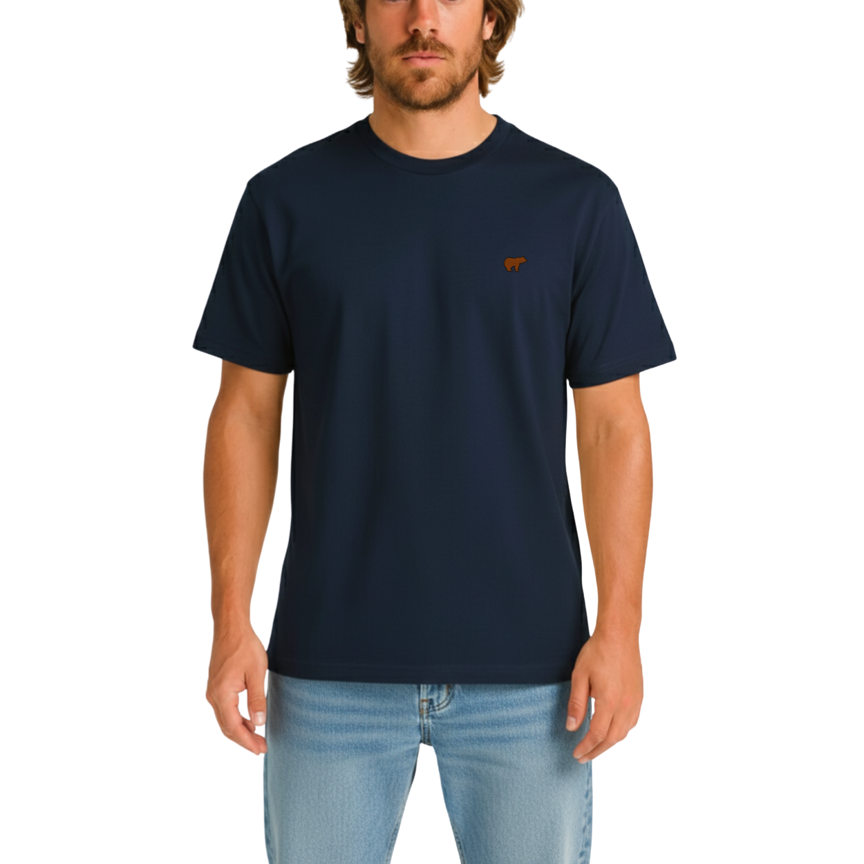 Tee bordada bear Navy