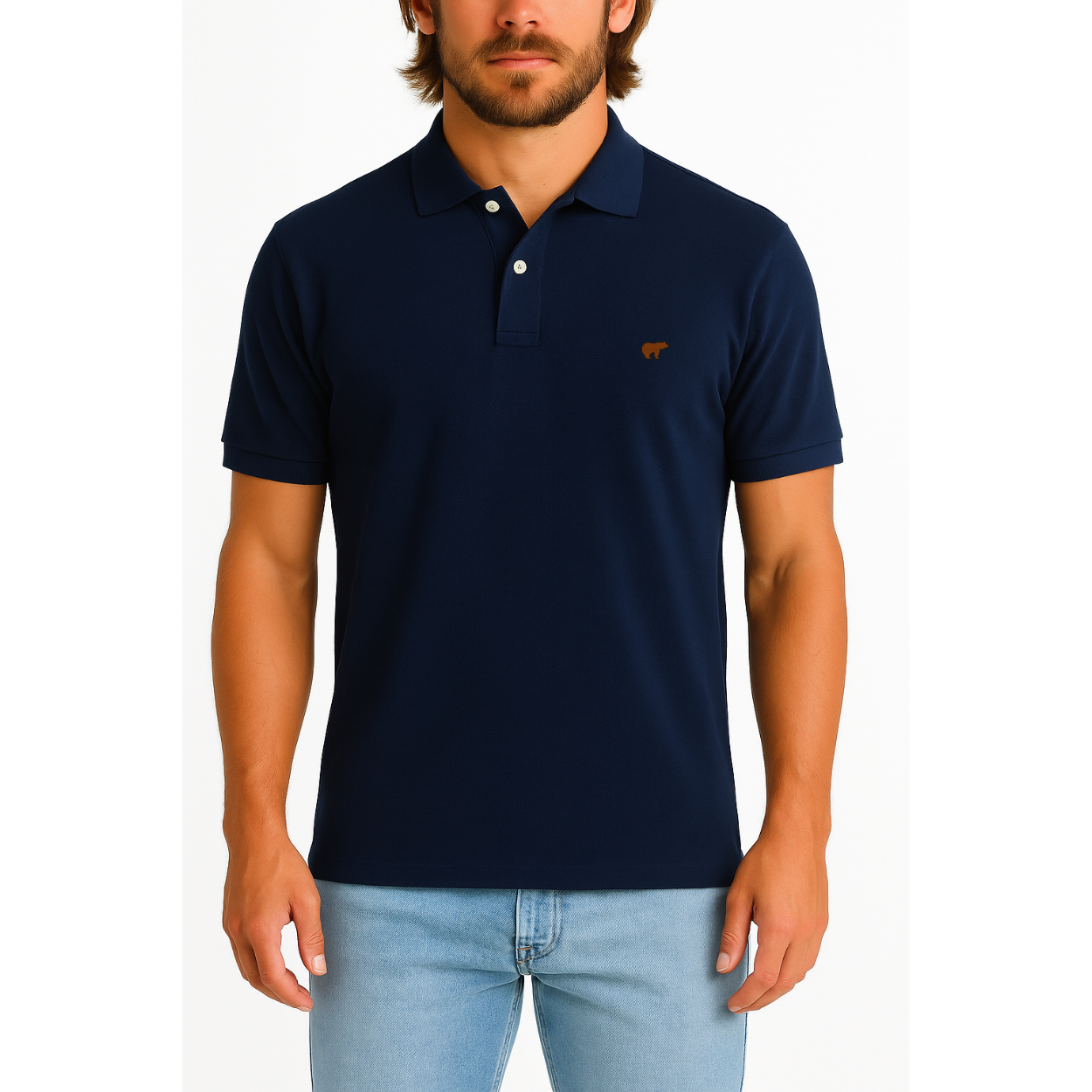 Polo bordad Navy