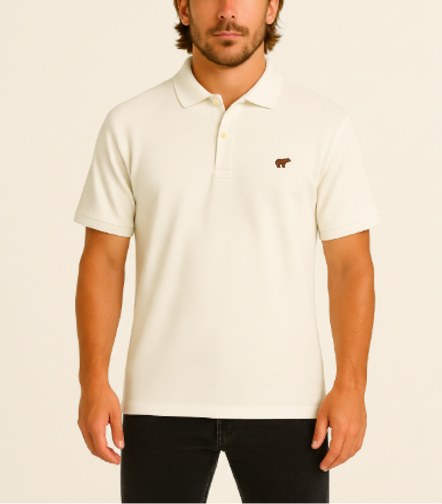 Polo bordada blanca