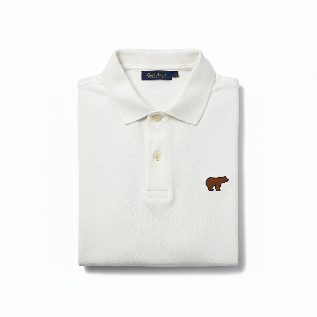 Polo bordada blanca